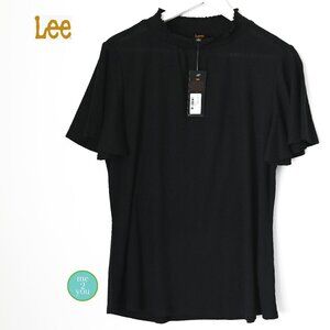 LEE Black Bell Short Sleeve Top - Size L - NWT